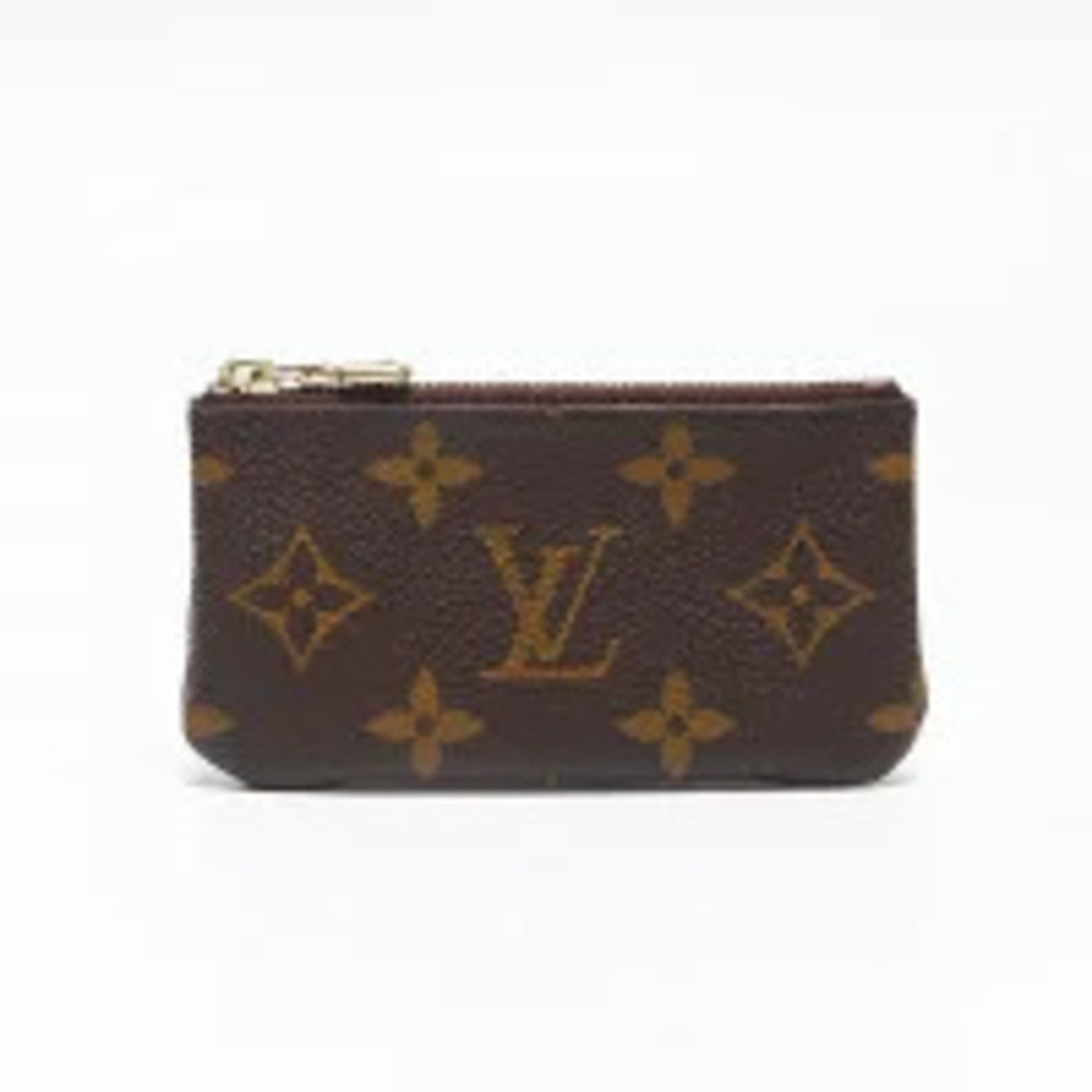 Louis Vuitton Monogram Pochette Key Case Wallet Brown